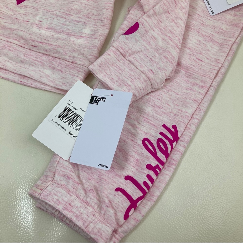 Hurley pink 💖 long sleeve active pants set 2301 - Picture 6 of 7